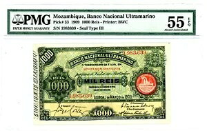 Ur[N ... P-33 ... 1000 C ... 1909 ... Ch*AU-UNC* ... PMG 55 EPQB