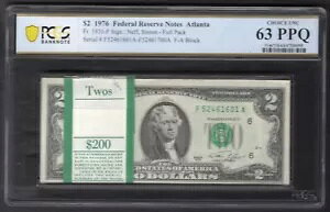 FR�̃p�b�N�B 1935-F 1976 $2 FRN �W���[�W�A�B�A�g�����^ PCGS ����������-63PPQ