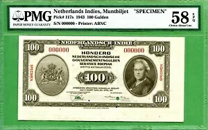 ChlVA P117S PMG 58 EPQ 1943 100 OfW{ 000000 L