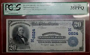 $20 1902 PB �`���[�^�[ �u���b�W�|�[�g �i�V���i����s�� PCGS �O���[�h 35PPQ (123GCM)