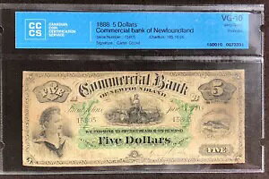 �J�i�_ �j���[�t�@���h�����h���Ƌ�s 1888�N $5 5�h�� #15805 CCCS VG-10