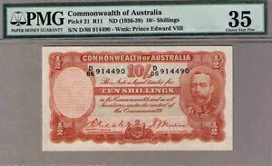 I[XgA R-11.(1936) 10 VO h/V[n.. Geo V PMG 35 Choice Vry Fine
