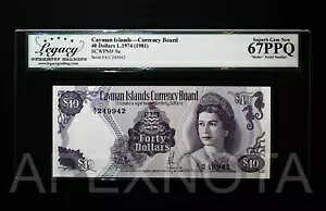 [[_[ S/N] PC} $40 1974 P9a KVB 67 UNC EPQ PPQ QEII NEW A/1 vtBbNX