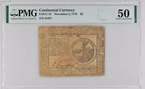 1776 �N 11 �� 2 ���A2 �嗤�ʉ݁A�A���n���� - PMG AU50 /FR#CC-47