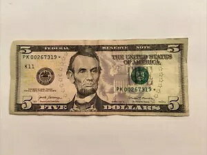 レア! ☆5ドル紙幣☆STAR☆NOTE 2017Aシリーズ PK00267319*