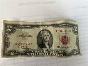 1963�N $2 2�h������ ���b�h�V�[�� �č��A�M���� UNC