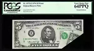 $5 1974 FRN vg܂ڌIȃG[ PCGS Vy Ch V 64PPQ