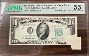 $10 1950A FRN - NY- PMG 55 FR #2011-B (BE BLOCK) o^tCtH[hG[ - AU