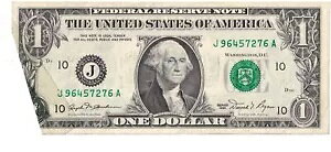 1981 $1 (J96457276A) FRN UNC ܂ԂVAԍƔwʃI[o[vg