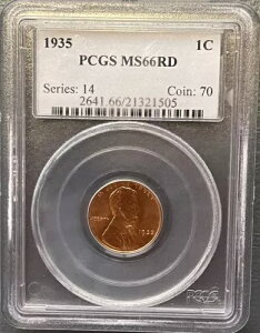 *RED* 1935 (P) J[ EB[g Zg O[h (PCGS MS66 RD) *RED* V[Y 14 RC 70