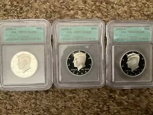 2004-S �V���o�[ .50c KENNEDY HALF PR70 DCAM �������R�C�� U GET 1 �R�C��