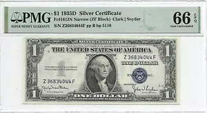 1935D $1 Vo[ؖ PMG GEM  66 EPQ  NARROW 2 Ԗڂ 2