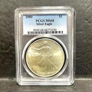 2000 AJ Vo[ C[O $1 PCGS MS68 - 1 IX 0.999 ㎿