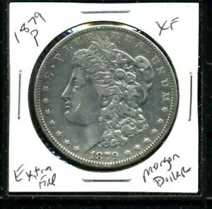 1879 P XF �����K�� �h�� 100 �Z���g �G�N�X�g�� �t�@�C�� 90% �i�C�X �č��V���o�[ US$1 �R�C�� #3942