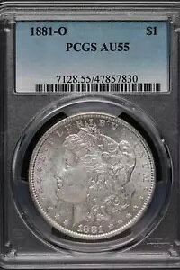 1881 O �����K�� �V���o�[ �_���[ PCGS AU55 *DoubleJCoins* JL1000-40