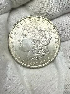 1887 ���[�K�� �V���o�[ �_���[ AU ������ 1887-P $1 �R�C�� US ���[�K�� D18