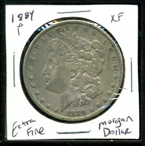 1884 P XF �����K�� �h�� 100 �Z���g �G�N�X�g�� �t�@�C�� 90% �i�C�X �č��V���o�[ US$1 �R�C�� #3318