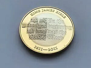 Simply Coins~ 2011 PROOF TWO 2 POUND THE KING JAMES BIBLE