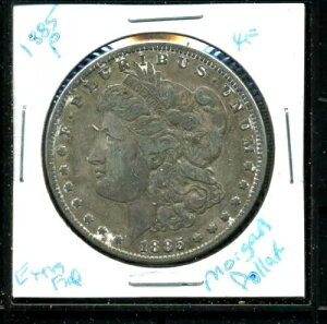 1885 P XF �����K�� �h�� 100 �Z���g �G�N�X�g�� �t�@�C�� 90% �i�C�X �č��V���o�[ US$1 �R�C�� #4056