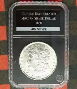 1880 モルガン シルバー ダラー郵便記念協会切手およびコイン ホルダー