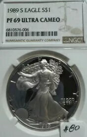 1989年 サウスアメリカン シルバーイーグル 999 1オンス NGC PF 69 UCAM