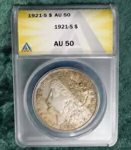 1921 S ANACS AU 50 K݁AAJO 1h