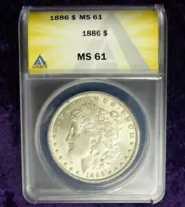 1886N ANACS MS 61 K݁AAJO  1h