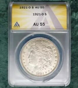 1921 D ANACS AU 55 Vo[ K _[AF AU 55 K Vo[ 1 h RC