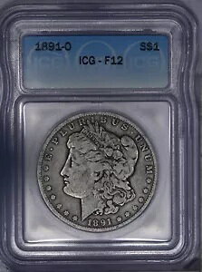 1891-O ���[�K�� �V���o�[ �_���[ $1 ICG F12 - �f���炵���I���W�i�� �R�C��!