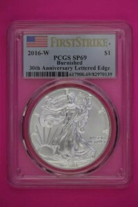 2016 W SP 69 �V���o�[ �A�����J���C�[�O�� ���^�[�h�G�b�W �t�@�[�X�g�����[�X PCGS �X���u 174