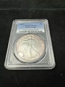 2001N 1h AJ Vo[ C[O PCGS MS69 u[x 1IX Vo[