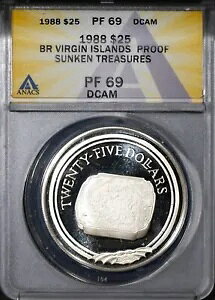 1988 $25 �v���[�t �T���P�� �g���W���[ PF 69 DCAM �V�i ANACS # 7625904 + �{�[�i�X