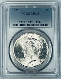1922 s[X Vo[ 1 h RC PCGS MS 63