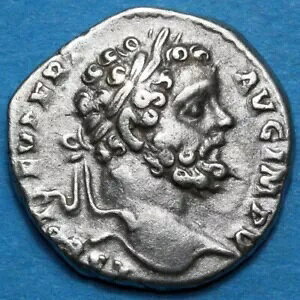 ローマのコイン - デナリウス銀 - セプティミウス セウェルス、ミネルヴァの盾 - 193 〜 211 年頃 - ローマ