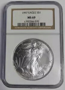 1997 AJ Vo[ C[O $1 NGC MS69 1 IX (YG882)