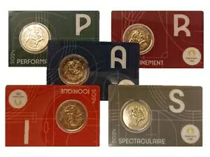 5×2ユーロ記念硬貨/記念硬貨 フランス2024オリンピック2024パリ-