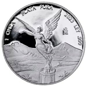 2023 LVR x^[h 1 IX Vo[ v[t 999 RC Plata Pura Onza Moneda - JP665