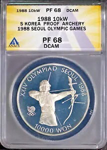 1988 10k Vo[ S ؍IsbN A[`F[ PF68DCAM ANACS # 7644047 + {[iX