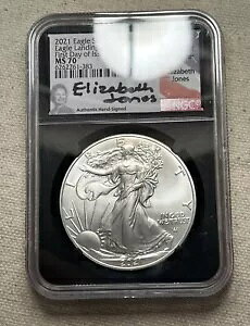 2021 �A�����J�� �V���o�[ �C�[�O�� T1 NGC MS70 - ���s�����G���U�x�X �W���[���Y 2058