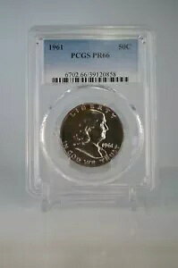 PR66 1961 PCGS �O���[�h �t�����N���� �V���o�[ 0.5 �h�� �i�`������ �����X�^�[ �g�[�� �R�C��