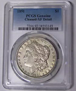PCGS XF 詳細 1891-P モーガン シルバー ダラー フィラデルフィア造幣局 #38593149