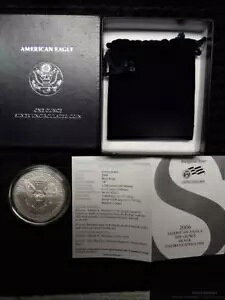 2006-W BURNISHED SILVER EAGLE�A���N�x���s�A���A�|�[�`�ACOA�t���A