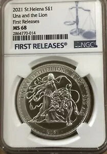 2021 pZgwi EiƃCI 1 IX Vo[ MS68 NGC 񃊃[X ʐ^Q