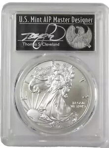 2017 アメリカン シルバー イーグル PCGS MS70 トーマス クリーブランド ラベル