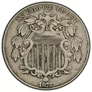 アメリカ 1872 5 セント シールド ニッケル コイン