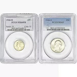 [2] 1944 ` 1946 NA 10 xуVg 25 x PCGS