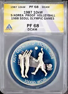 1987 10k Vo[ S ؍IsbN o[{[ PF68DCAM ANACS # 7644046 + {[iX