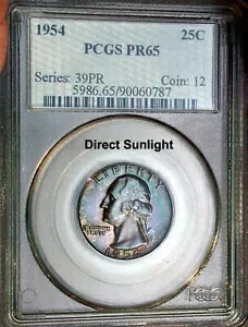 1954P Vg QTR / Jtȃg[ OBV / S[WXȃv[t /PCGS PR65