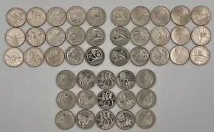 2022 ` 2024 N PDS American Women 45 Quarter Business Strke Unc Complete Set to Date