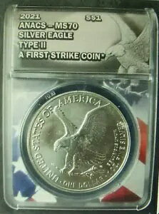 2021 $1 AJ Vo[ C[O h ^Cv 2 ANACS MS70 A t@[Xg XgCN RC